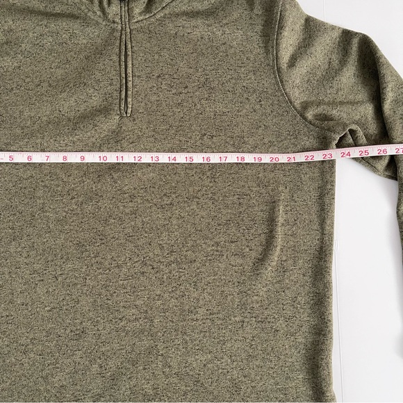 Men's Wrangler Long Sleeve fleece Quarter-Zip - Olive size Medium - Picture 8 of 8